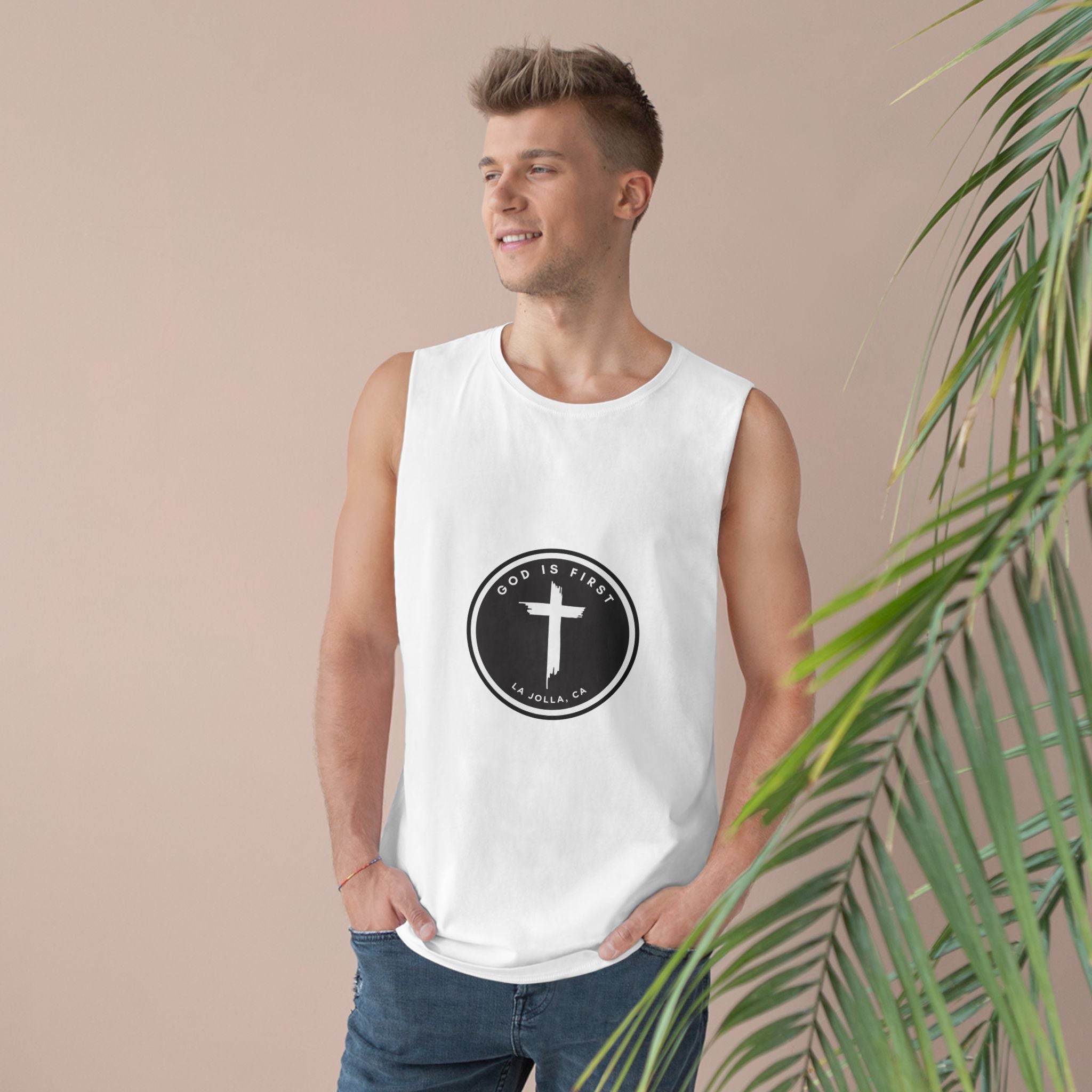 God First White Tank