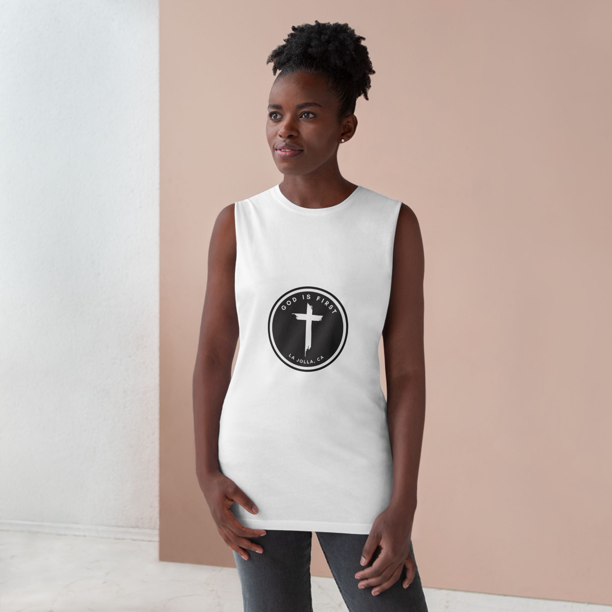 God First White Tank